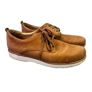 Samuel Hubbard Free Mens 14W Tan Nubuck Leather Shoes Vibram Sole Comfort Oxford